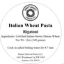 Italian Wheat Rigatoni